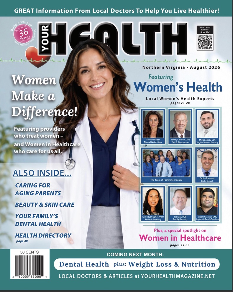 Your Health Magazine Northern Virginia August 2026 cover, Women’s Health edition