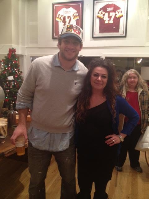 Yovanna Reiser with Chris Cooley at The Cooley Gallery, January 6, 2013